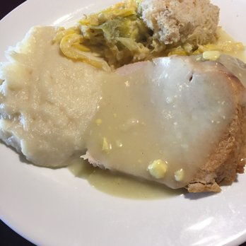 All Steak Restaurant - Generous portion of turkey so tender and delicious,with dressing and gravy,homemade creamed potatoes with a wonderful squash casserole - Bars Near Me - Cullman, Alabama