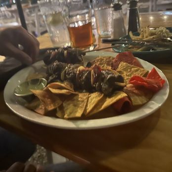 Down On Grayson - Anticuchos vinegar meat and peppers gross - New American Near Me - San Antonio, Texas