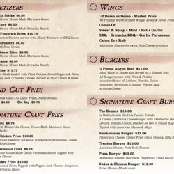Robert Morris Inn - Menu