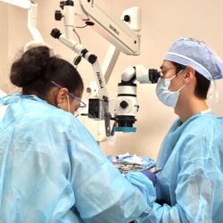 EndoCare Center - Surgical microscope providing illumination and magnification is used in every procedure.