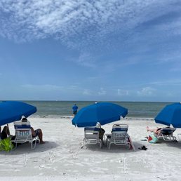 Chairs and umbrellas on the beach Chairs and umbrellas on the beach