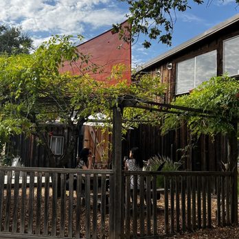 Ryme Cellars - a patio with a fenced in area - Wine Tasting Room Near Me - Forestville, California Ryme Cellars - a patio with a fenced in area - Wine Tasting Room Near Me - Forestville, California