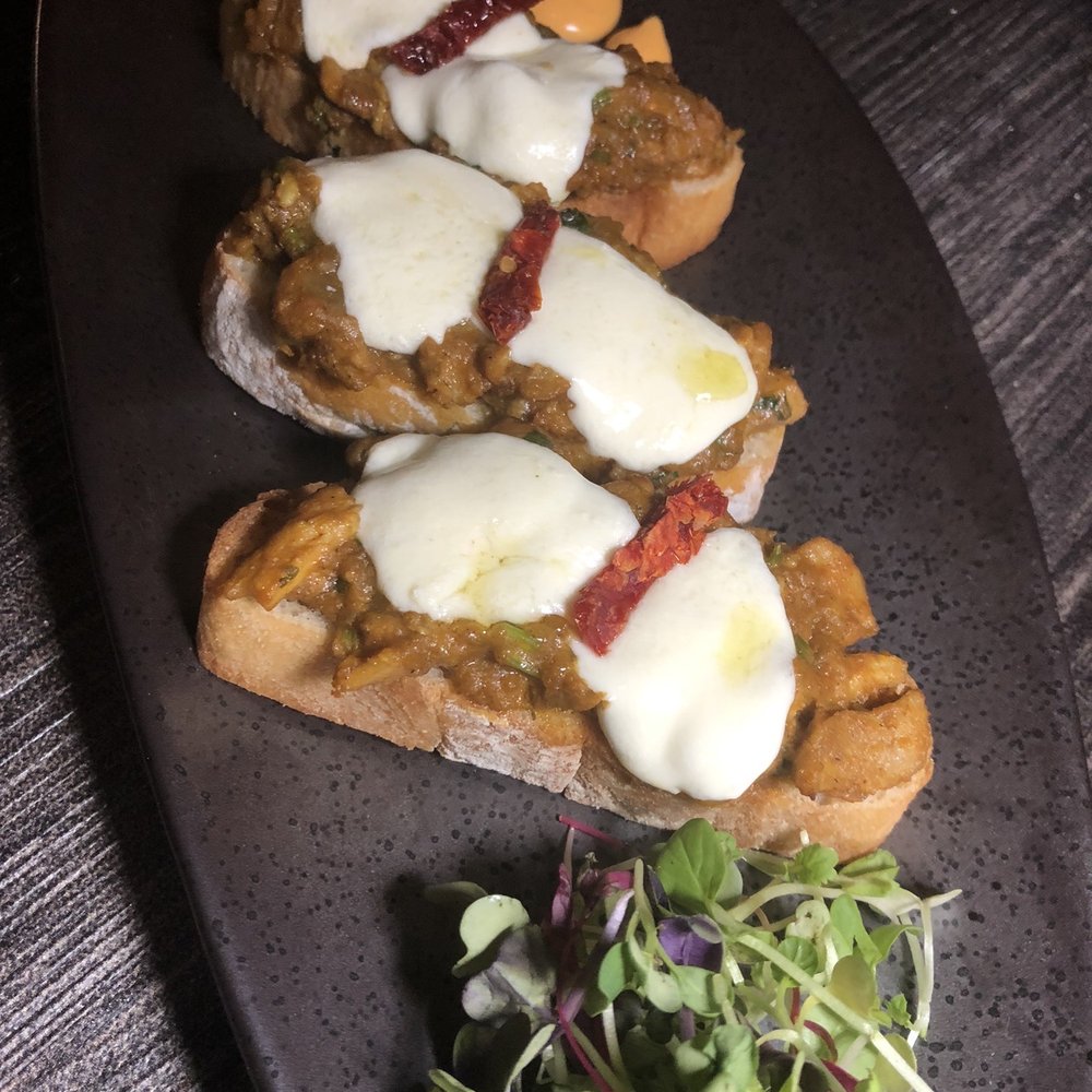 Four Monkeys - Chicken keema bruschetta - Indian Near Me - Summit, New Jersey