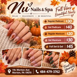 Nu Nails & Spa - FALL NAILS ARE HERE! Cozy colors, beautiful nails, and the perfect fall vibes! Come treat yourself at Nu Nails & Spa