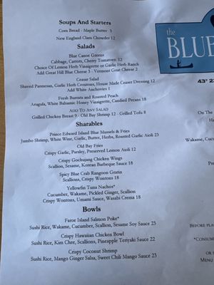 Menu photo 8 The Blue Canoe Sunapee, NH Menu photo 8 The Blue Canoe Sunapee, NH