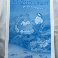 El San Jose of Lake City Mexican Restaurant - To go menu