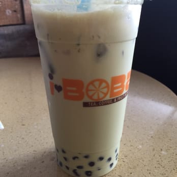 I Heart Boba - Green tea matcha with boba over ice - Bubble Tea Near Me - Spring, Texas