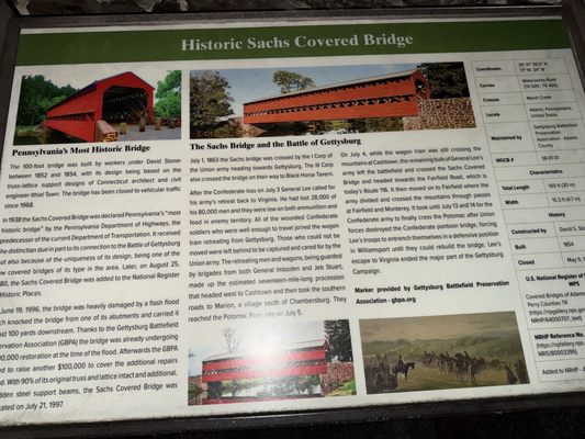 Historic Sachs Covered Bridge by null