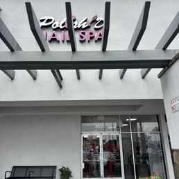 Front of salon Front of salon