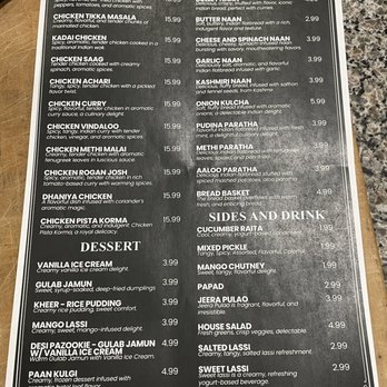 White Tiger Indian Restaurant - Menu - Indian Near Me - Richmond, Virginia