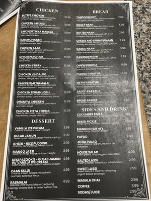 Menu photo 8 White Tiger Indian Restaurant Richmond, VA