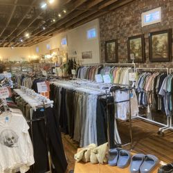 Men's section at Old Savannah Thrift Store