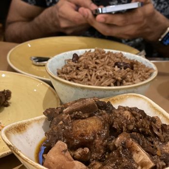 Chubby's Jamaican Kitchen - Stew oxtail served with rice - Caribbean Near Me - Toronto, Ontario