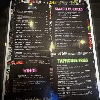 The Village TapHouse - Menu - August 2025 - Bars Near Me - Pittsburgh, Pennsylvania