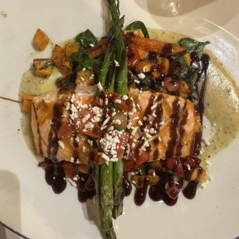 Brio Italian Grille - Grilled Salmon Fresca. - Italian Near Me - Newport, Kentucky Brio Italian Grille - Grilled Salmon Fresca. - Italian Near Me - Newport, Kentucky
