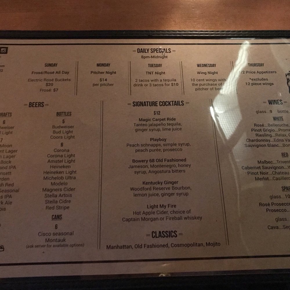 Phebe's - Can't believe I am the first to post a photo of the drinks and daily specials menu! - American Near Me - New York, New York Phebe's - Can't believe I am the first to post a photo of the drinks and daily specials menu! - American Near Me - New York, New York