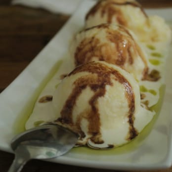 We Olive & Wine Bar - Olive Oil Gelato with Meyer Lemon oil, Balsamic Vinegar and sea salt - Wine Bars Near Me - Costa Mesa, California We Olive & Wine Bar - Olive Oil Gelato with Meyer Lemon oil, Balsamic Vinegar and sea salt - Wine Bars Near Me - Costa Mesa, California