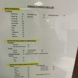 Menu and prices