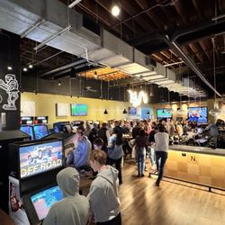 16-Bit Bar+Arcade - The lay out -- bars and games galore--so cool!