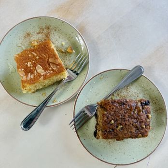 Floga Estiatorio and Event Space - Ravani- citrus pound cake and Karidopita - cinnamon pound cake - Greek Near Me - Toronto, Ontario