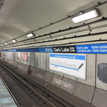 CTA - Clark/Lake - Platform - Train Stations Near Me - Chicago, Illinois