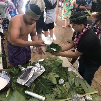 Toa Luau - One of the cooking stations. - Cultural Center Near Me - Haleiwa, Hawaii