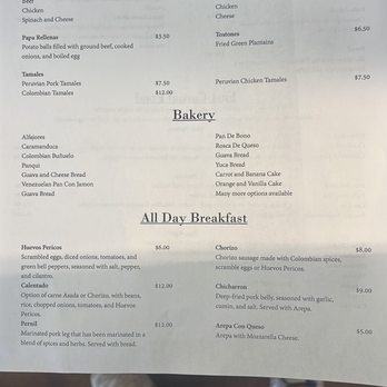 Casera Latin Kitchen and Bakery - Menu - Peruvian Near Me - Oceanside, California