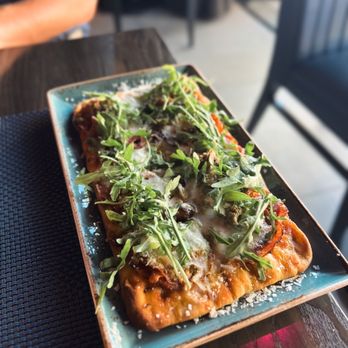 Lamella Tavern - Italian Meat and Spicy Tomato Flatbread - Cocktail Bars Near Me - San Jose, California