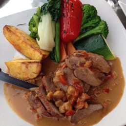 Breast of duck with side veggies Breast of duck with side veggies