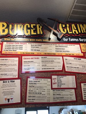 Menu photo 4 Burger Claim Centralia, WA