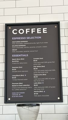 Menu photo 2 Noct Coffee Vancouver, BC Menu photo 2 Noct Coffee Vancouver, BC