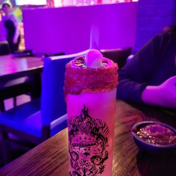Kalaveras - Flaming drink, site isn't letting me up load the presentation, but it's cool. It's delivered in a coffin then lit on fire - Breakfast & Brunch Near Me - Newport Beach, California Kalaveras - Flaming drink, site isn't letting me up load the presentation, but it's cool. It's delivered in a coffin then lit on fire - Breakfast & Brunch Near Me - Newport Beach, California