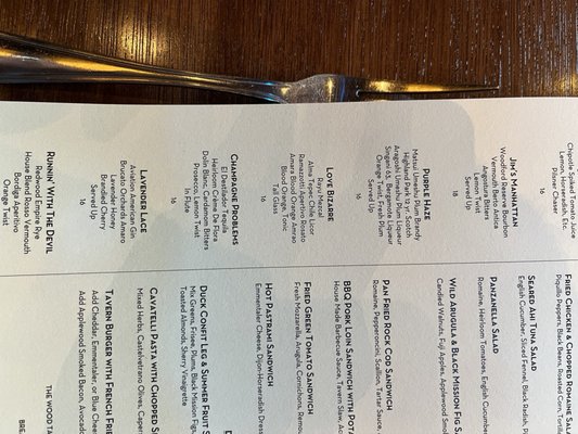 Menu photo 7 Wood Tavern Oakland, CA Menu photo 7 Wood Tavern Oakland, CA