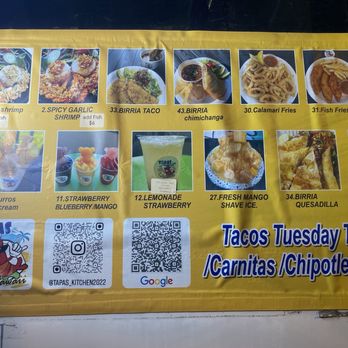 Tapas Kitchen - Menu - Food Trucks Near Me - Honolulu, Hawaii