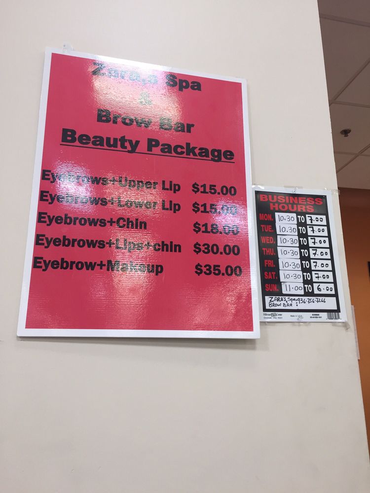 ZARA’S SPA & BROW BAR Updated September 2024 17 Reviews 2108 N Frazier St, Conroe, Texas