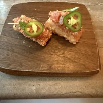 Uchi Philadelphia - crispy rice - Sushi Bars Near Me - Philadelphia, Pennsylvania Uchi Philadelphia - crispy rice - Sushi Bars Near Me - Philadelphia, Pennsylvania