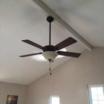 SCCE - Ceiling fan with down rod - Electricians Near Me - Rancho Cucamonga, California