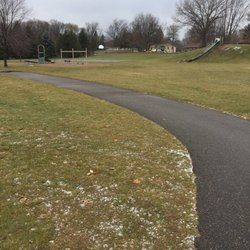 Asphalt walk/bike trail around the park