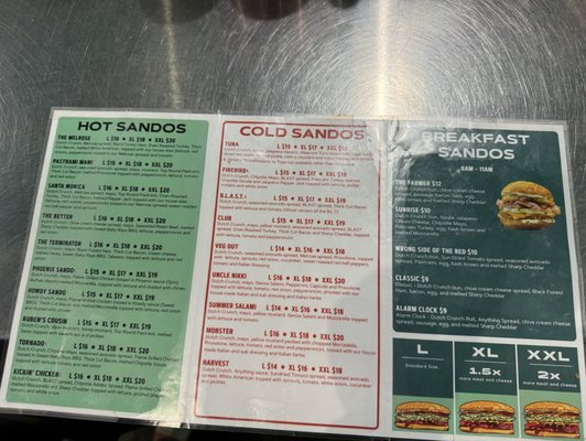Menu photo 4 Ghost Sando Shop Los Angeles, CA