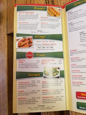 Menu photo 1 Big Cheese Pizza Presque Isle, ME