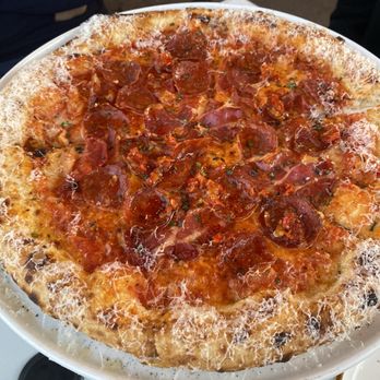 Great Gold - Hot salame pizza - New American Near Me - Truckee, California Great Gold - Hot salame pizza - New American Near Me - Truckee, California