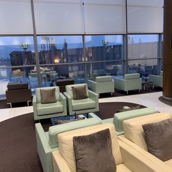 Etihad Lounge - a view of the city from the lounge area - Airport Lounges Near Me - Dulles, Virginia