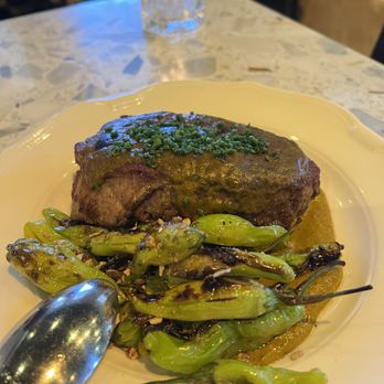 Dalida - Pork with shishito peppers - Mediterranean Near Me - San Francisco, California Dalida - Pork with shishito peppers - Mediterranean Near Me - San Francisco, California