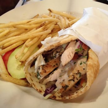 Zov's - Chicken tahini wrap with fries - Mediterranean Near Me - Tustin, California Zov's - Chicken tahini wrap with fries - Mediterranean Near Me - Tustin, California
