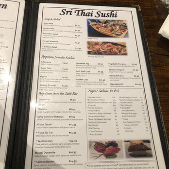 SriThai  Thai Kitchen & Sushi Bar - Duluth - Menu - Japanese Near Me - Duluth, Georgia