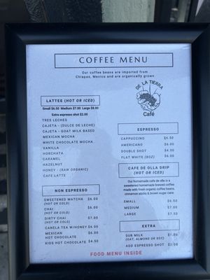 Menu photo 7 De La Tierra Cafe Los Angeles, CA Menu photo 7 De La Tierra Cafe Los Angeles, CA