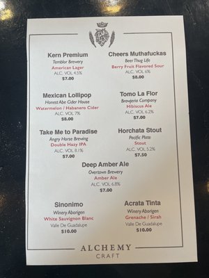 Menu photo 5 Alchemy Craft Montebello, CA Menu photo 5 Alchemy Craft Montebello, CA