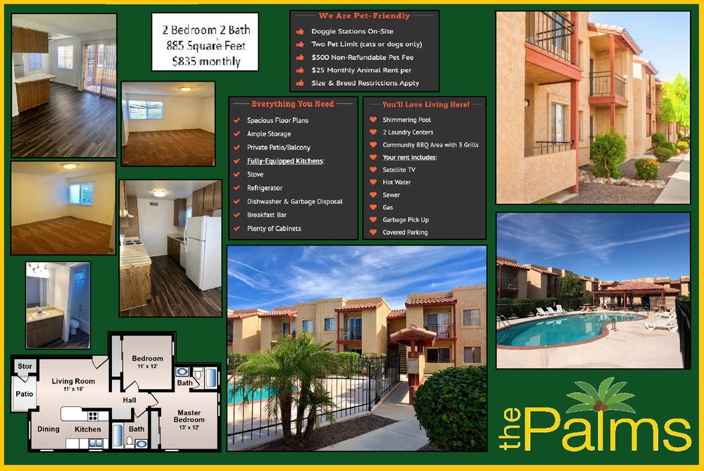 THE PALMS APARTMENTS 25 Photos 225 W Catalina Dr, Yuma, Arizona Apartments Phone Number