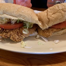 Spicy chicken po boy Spicy chicken po boy