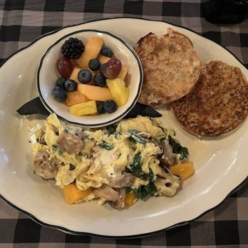 Bill's Restaurant - Vegetable Scramble With Chicken Sausage - American Near Me - Bloomfield Hills, Michigan Bill's Restaurant - Vegetable Scramble With Chicken Sausage - American Near Me - Bloomfield Hills, Michigan